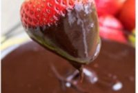 Easy Chocolate Fondue 3 Ingredients