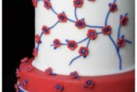 Easy Tiered 4th of July Cake