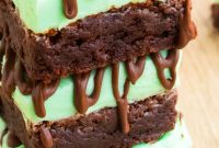 Fudgy Chocolate Mint Brownies