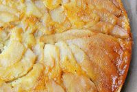 Golden Caramelized Pear Upside Down Cake