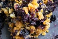 Easy Blueberry Cake Mix Dump Cake