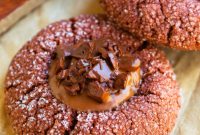 Ganache-Filled Chocolate Thumbprint Cookies