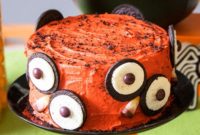 Easy Owl Cake for Kids Halloween Party