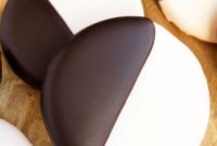 Ebony and Ivory Moon Cookies