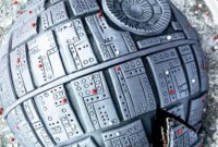 Simplified Death Star Destruction Cake