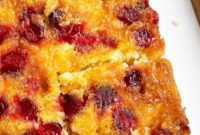Quick and Easy Cranberry Upside Down Cake