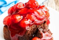 Dark Chocolate Cherry Fudge Brownies