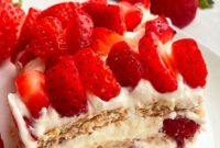 Effortless No-Bake Strawberry Icebox Cake
