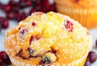 Pillowy Soft Cranberry Orange Muffins