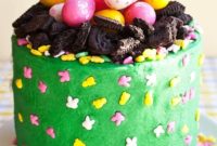Easy Easter Egg Nest Cake