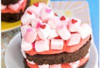 Chocolate Marshmallow Heart Cake