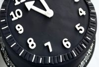 Easy New Year Clock Cake