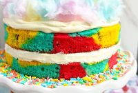 Whimsical Cake Mix Cotton Candy Cake