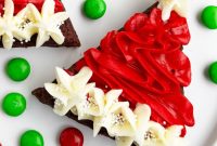 Christmas Santa Hat Brownie Bites