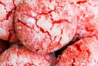 Red Velvet Crinkle Cookies