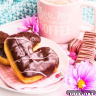 Easy Breakfast in Bed Recipes 8 Easy Breakfast in Bed Ideas- Heart Donuts, Pink Strawberry Milk on White Dish