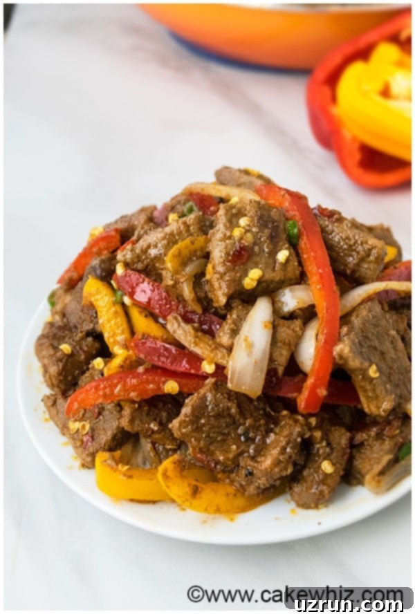 One Pan Spicy Beef Stir Fry Recipe 4
