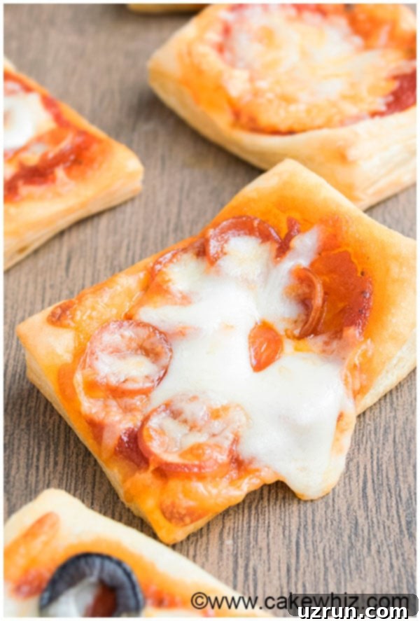 Easy Puff Pastry Pizza Recipe (Appetizer) 6