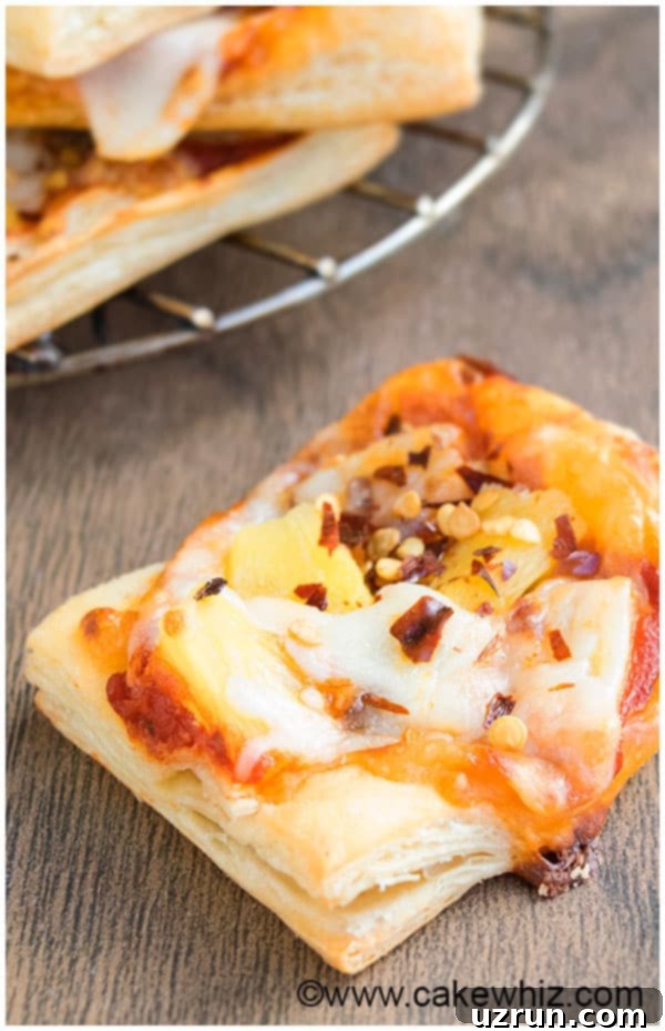 Easy Puff Pastry Pizza Recipe (Appetizer) 4