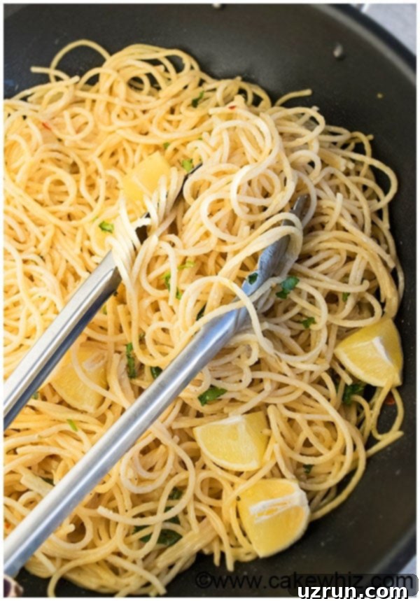 Lemon Garlic Pasta (Easy Weeknight Meal) 6
