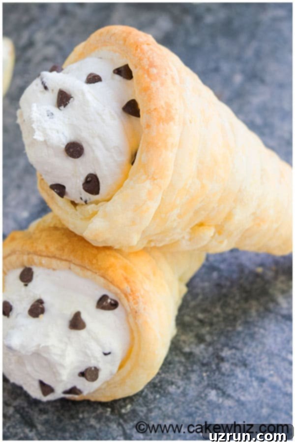 Effortless Cream Horn Delight 6 Puff Pastry Cream Horns 3
