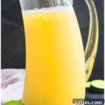 Easy Sparkling Lemonade Recipe in a glass, ready to be served