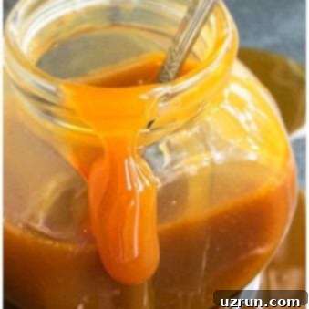 The Ultimate Homemade Caramel Sauce Recipe 5 Easy Homemade Caramel Sauce in Glass Jar on Gray Background