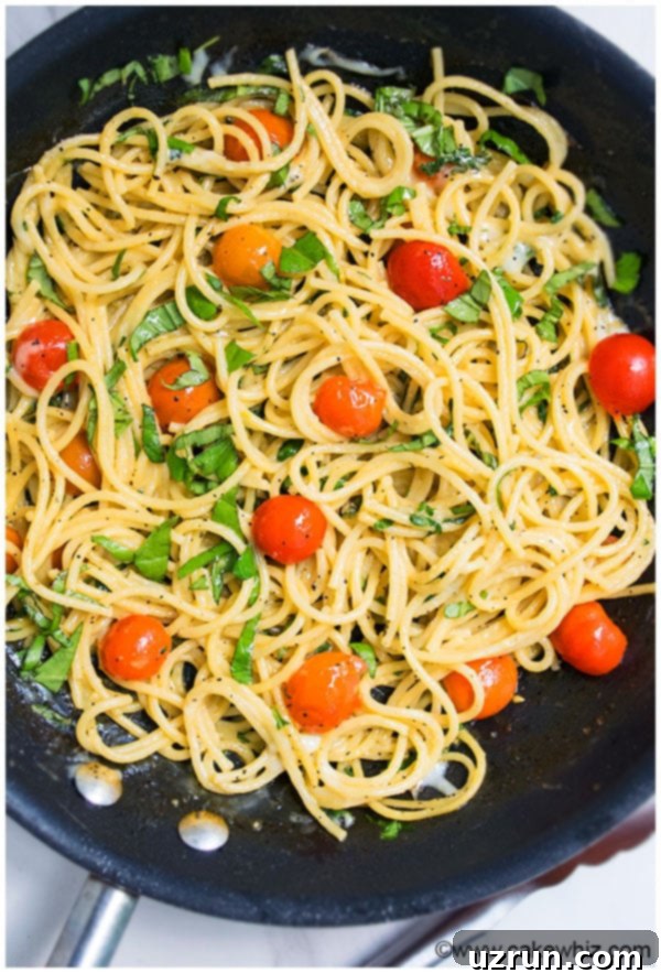 Quick and Easy Tomato Basil Pasta Recipe (30 Minute Dinner)