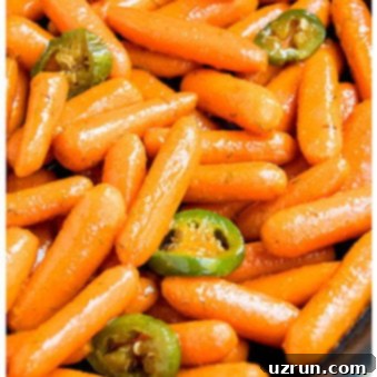 Honey Kissed Carrots 5 Best Honey Glazed Carrots in Black Nonstick Pan.