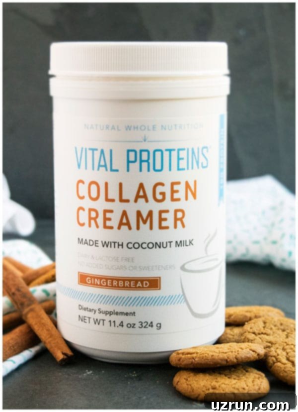 Container of Vital Proteins Collagen Creamer. 