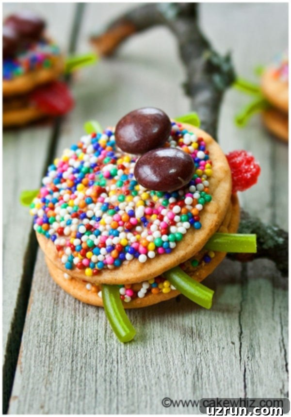Easy No-Bake Oreo Spider Cookies 3 Halloween Spider Biscuits With Sprinkles on Branch, ready for a spooky display