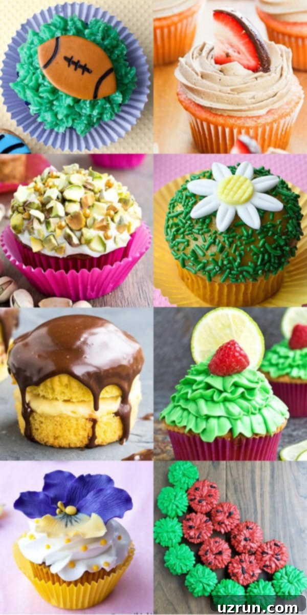 Mastering Cupcake Decoration 19 Collage Image With Many Decorated Cupcakes
