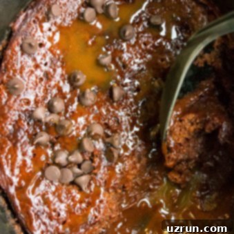 Easy Box Mix Slow Cooker Chocolate Lava Cake 5 Easy Slow Cooker Chocolate Lava Cake With Cake Mix- Overhead Shot.