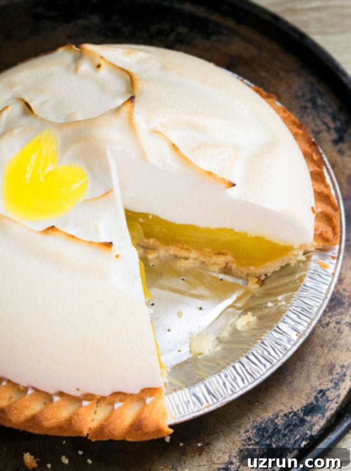 Lemon Meringue Pie That Never Weeps 12 Easy Homemade Summer Lemon Pie in Aluminum Foil Pan.