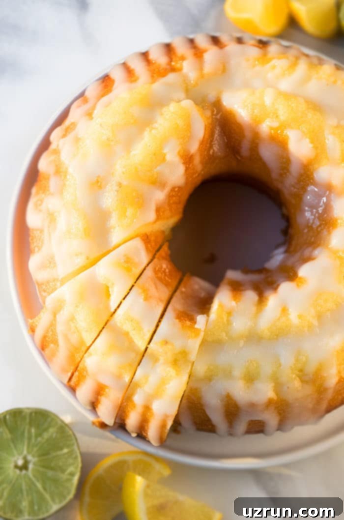 Easy 7 Up Cake with Cake Mix 4 Classic 7 Up Cake With Vanilla Glaze
