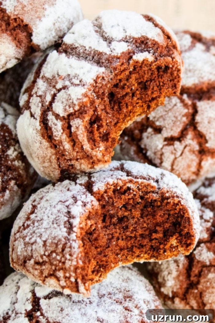 Easy Cake Mix Chocolate Crinkle Cookies 3 Cake Mix Chocolate Crinkle Cookies