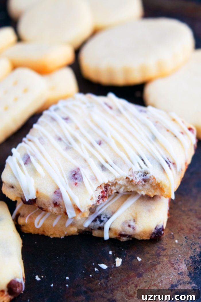Cranberry Orange Shortbread Cookies 3 Cranberry Orange Shortbread Cookies