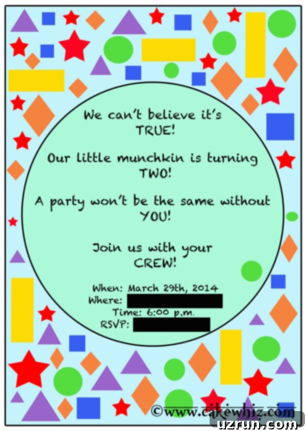 A Colorful Shapes Birthday Adventure 3 shapes and colors birthday party 2