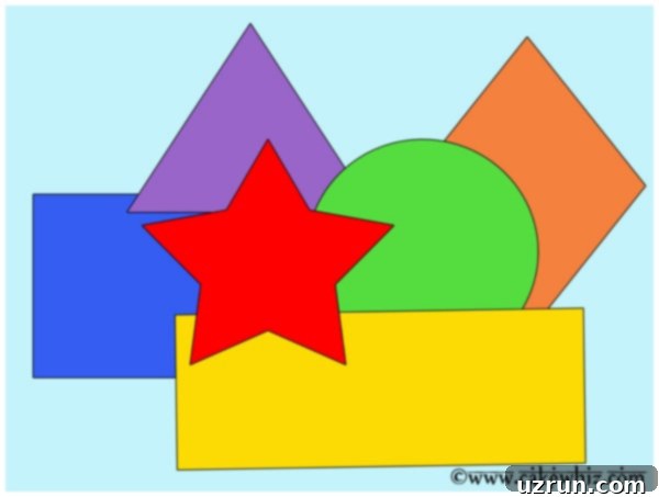 A Colorful Shapes Birthday Adventure 4 shapes and colors birthday party 4