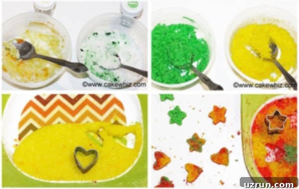 Craft Your Own Sugar Cubes 6 Collage Image with Step by Step Pictures on How to Make Sugar Cubes