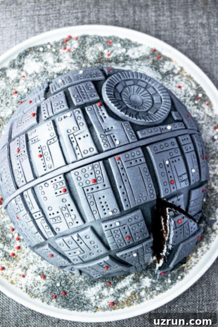 Easy Star Wars Death Star Cake Recipe and Tutorial with Fondant