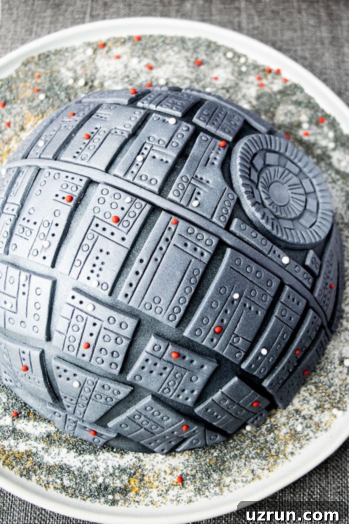 Simplified Death Star Destruction Cake 5 Easy Death Star Cake with Realistic Details