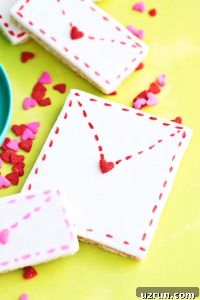 Love Letter Valentine Cookies 3 Easy Homemade Valentine Cookies Placed on Yellow Background