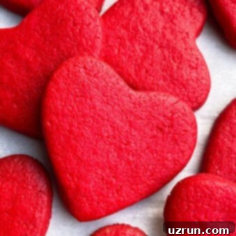 Easy Cake Mix Heart Cookies 8 Easy Valentine's Day Red Heart Cookies With Cake Mix on White Parchment Paper