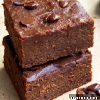 Semi-Homemade Pumpkin Brownies 5 Easy Homemade Pumpkin Brownies Slices Stacked on Top of Each Other