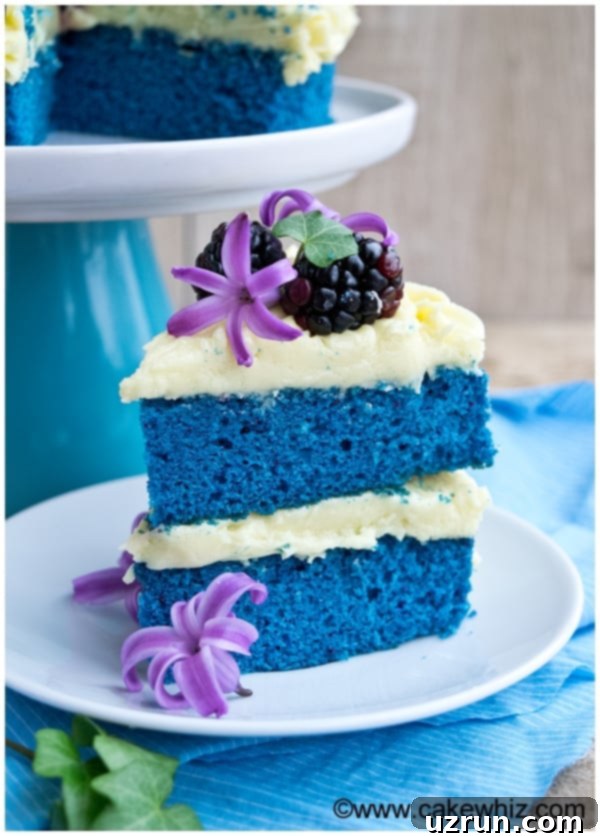 Naked Wedding Cake (Blue Velvet Cake)