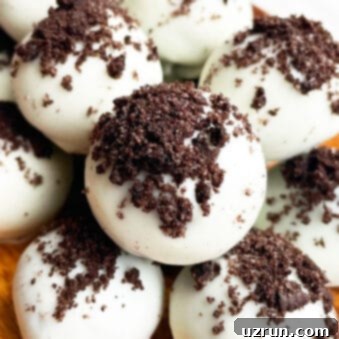 Oreo Truffles 5 Easy No Bake Homemade Oreo Truffles (Oreo Balls) in Wooden Plate