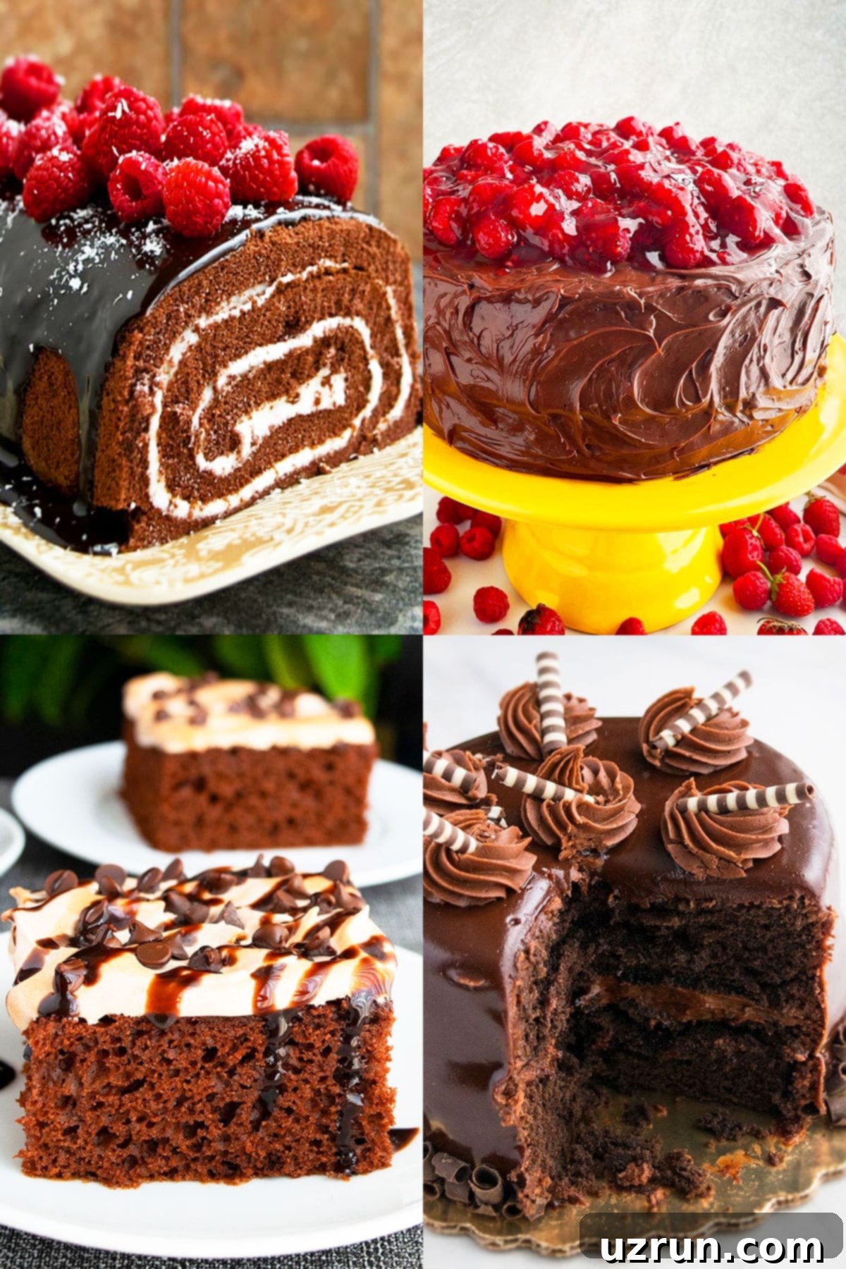 Cake Mix Desserts Made Easy 16 Collage Image With Many Easy Chocolate Cake Mix Recipes