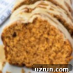 Cake Mix Desserts Made Easy 79 Easy Pumpkin Bread With Cake Mix Box and Maple Glaze- Closeup Shot.