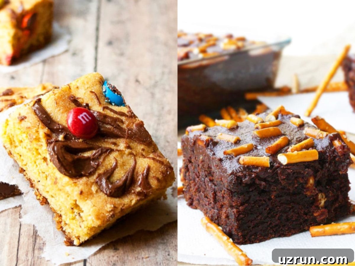 Cake Mix Desserts Made Easy 80 Collage Image With Many Easy Cake Mix Brownies and Bars Recipes